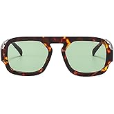 Retro Square Sunglasses Women Fashion Gradient Shades UV400 Men Punk Blue Green Sun Glasses N47