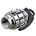 TOMALL Tire Valve Caps Titanium Gray Chrome Grenade Style Aluminum Alloy for Auto Off-Road Bus Rims