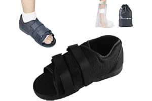WEEOATAR Adjustable Post-op Shoe,Medical Walking Shoe with Magic Sticker,Recovery Shoe for Post-surgery,Broken Foot or Toe,Stress Fractures,Bunions,or Hammer Toe for Left or Right Foot(WS)