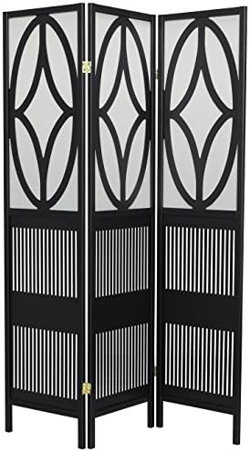 MYCO Furniture AMZU8712 Modern Art Deco Style Tri-Fold Room Divider
