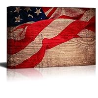 Canvas Wall Art Flag Day Theme Canvas Prints Home Artwork Decoration for Living Room Bedroom - 12x18 inches