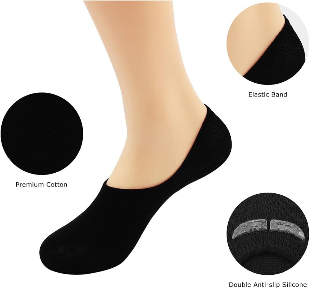 Women's 3-9 Pairs Casual Thin No Show Socks Non Slip Flat Boat Line at  Women’s Clothing store