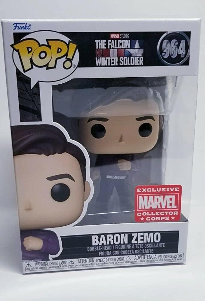 Funko POP! Marvel Collector Corps Exclusive Baron Zemo #964 w/ Free Acrylic Case