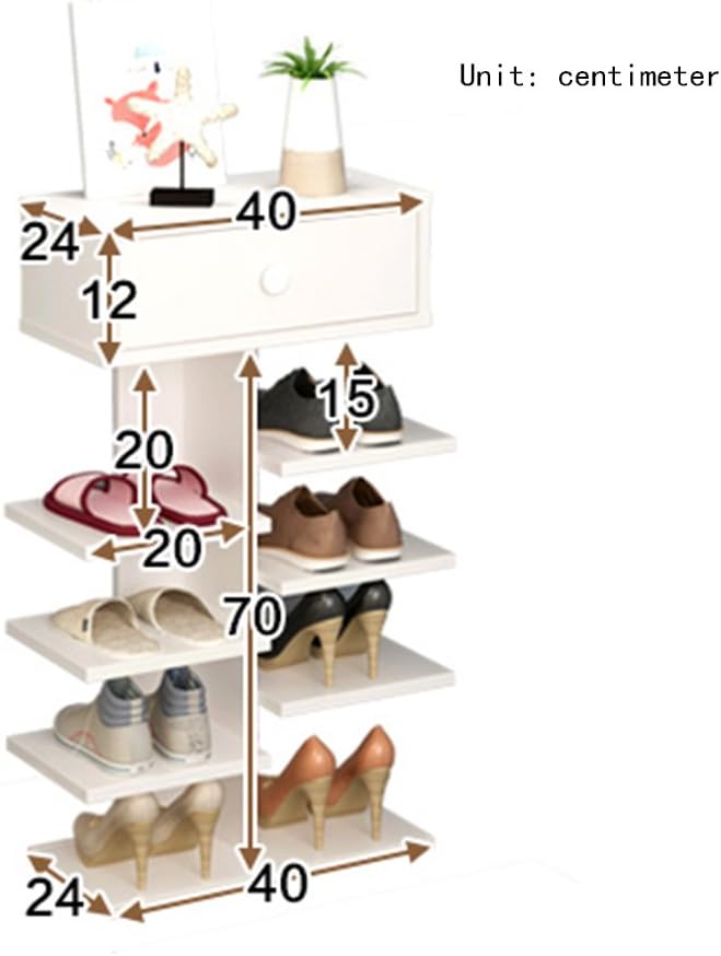 Shoe Racks NAN Storage Drawer Warm White Can Accommodate 8 Pairs Of Shoes 5 Layers