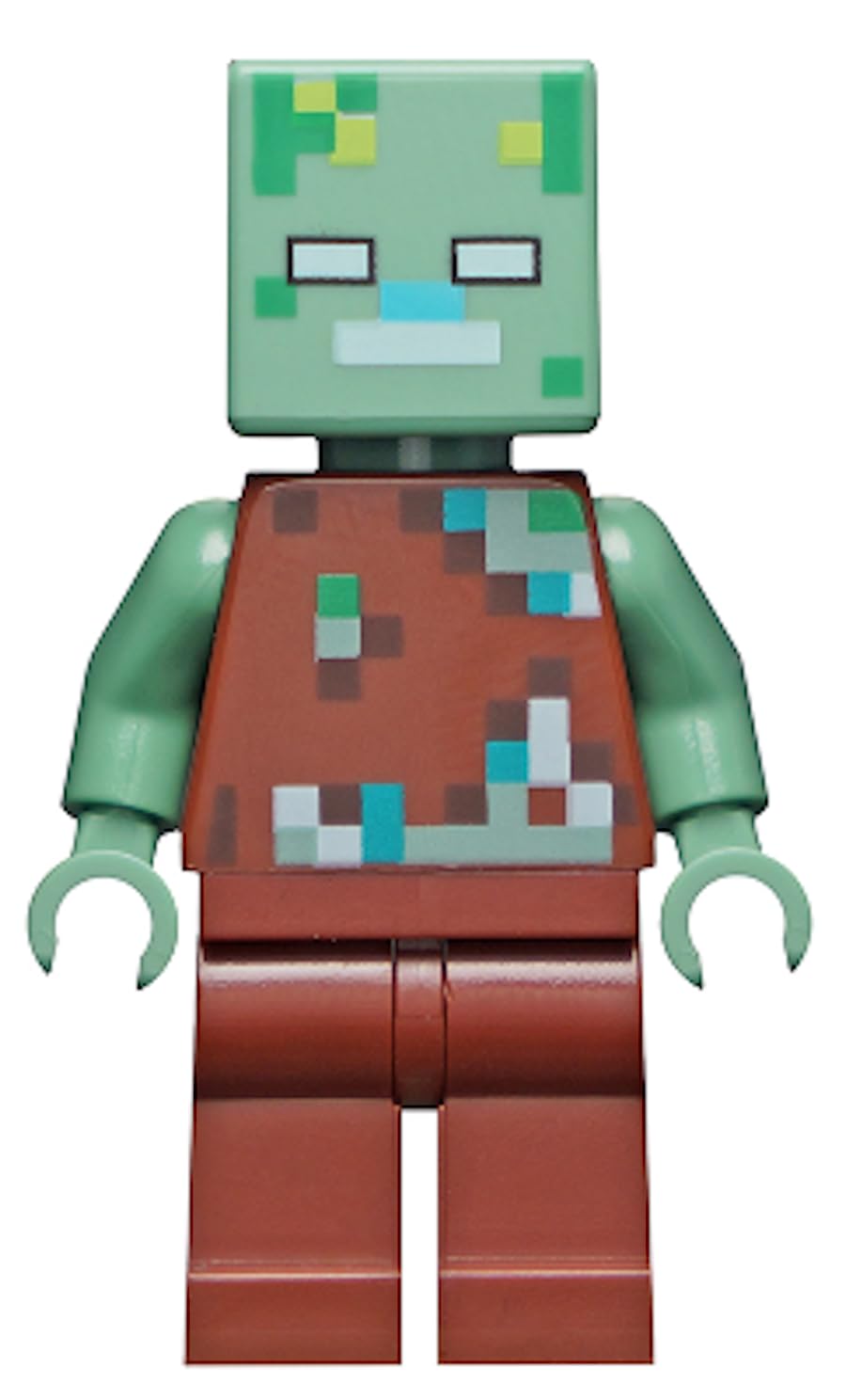 LEGO Minecraft Minifigures (Drowned Zombie, 2, Minifigures)