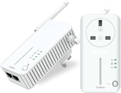 STRONG AV600 WiFi Powerline Adapter Kit HomePlug AV2 Extender 300Mbps Extra