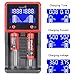 UltraFire Universal Battery Charger,H2,Portable Travel Speedy smart charger for 12.V/3.7V Rechargeable Batteries,1000mA Fast Car charger Powered 18650 charger for AA/AAA Li-Lon NiMH C CR123A and More