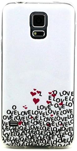Galaxy S5 Case, Firefish Premium Scratch Shock Resistant [Flexible] TPU Gel Silicone [No Slip] Back Cover with Compact Design for Samsung Galaxy S5-Love