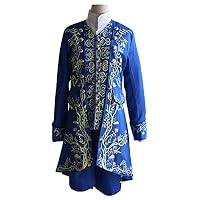 FENIKUSU Beast Cosplay Costume and Mask for Men Adult Halloween Party Prince Deluxe Dress (Only Dress-M)