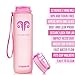 Embrava Best Sports Water Bottle - 32 oz - Spillproof & Leakproof - Lightweight Tritan, Reusable, BPA-Free - Gym & Hiking Ready - Wide Mouth, Flip Top Lid, Oz Markings, No Leak Design - Pink