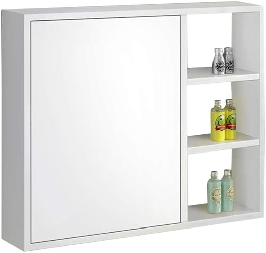 Amazon Com Bathroom Vanities Bathroom Mirror Cabinet Simple Storage Cabinet Solid Wood Bathroom Wall Mirror Bathroom Bathroom Mirror Wall Mounted Storage Mirror Box Multi Function Mirror Cabinet Home Kitchen