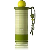 Sidagar 18 oz Tumbler with Straw, Insulated Stainless Steel Mug,Ceramic Water Bottle,Leak Proof Cup with Lid, Travel Coffee Cup for Women, BPA Free,Green