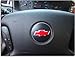 Reflective Concepts - Steering Wheel Bowtie Overlay Decal - 2008-2012 Malibu - (Color: Gloss Black)