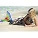 Fin Fun Mermaid Tail, Reinforced Tips, Monofin, Rainbow Reef, Size Child 8