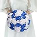 TRUE LOVE GIFT Bride Bouquet, Royal Blue and White Bridal Bouquets, Handmade Crystal Satin Artificial Rose Holding Flowers for Wedding, Engagement Decor