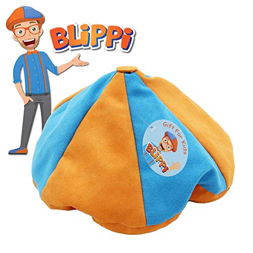 Toddler Newsboy Costumes - Ameshop Blippi Hat Unisex Children Kids Teenagers Blippi Cap Birthday Party Cosplay