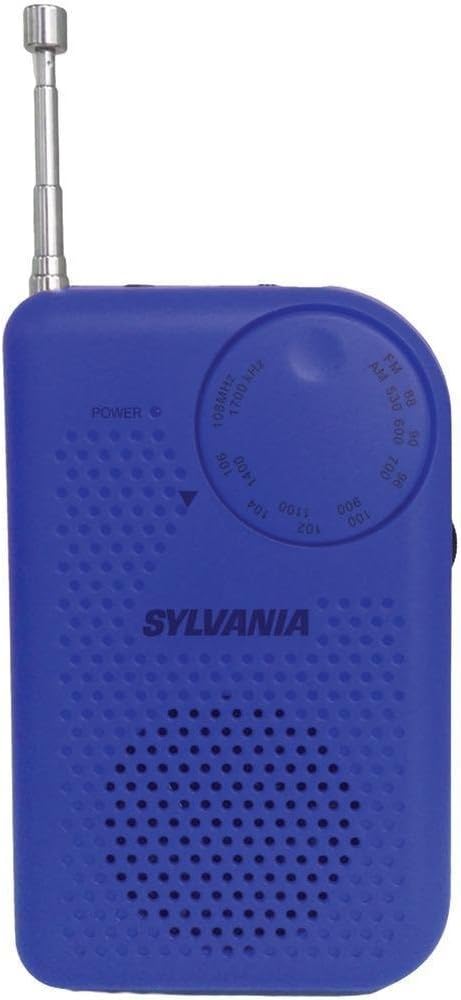 Amazon.com: Portable AM/FM Pocket Radio With Built-In Speaker, Blue ...