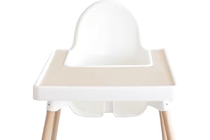 Yeah Baby Goods Placemats Compatible w/Antilop High Chair (Toasted Marshmallow) - Slip-Resistant & Food-Grade Silicone High Chair Mat - Easy Clean High Chair Accessory