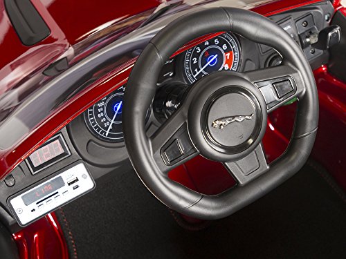 Jaguar Authorized Jaguar F-TYPE 12V Luxury Kids Ride On Car Battery Powered MP3 LED Door Open Kids Vehicle With Remote Control, Red - Thumbnail 6