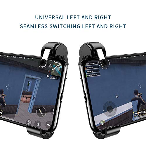 Newseego Mobile Game Controller,Mobile Game Trigger Fire Button Gamepad for Knives Out Shooter Controller Android iOS Phone Triggers Newest Gift for Players(A Pair)