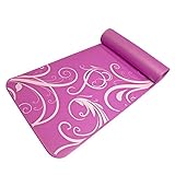 Fit Spirit Extra Thick Yoga Mat Swirl Purple ½
