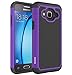 OEAGO Samsung Galaxy J3 6 (2016) Case, Galaxy J3 V J3V Case, Galaxy Sky Case, Galaxy Amp Prime Case, Galaxy Express Prime Case, Galaxy Sol Case, Shock-Absorption Dual Layer Protective Cover - Purple