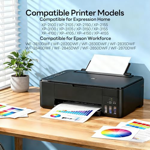 Hookink 603XL Compatible Ink Cartridges for Epson 603 XL for Expression Home XP-2100 XP-2150 XP-2155 XP-3100 XP-3150 XP-3155 XP-4150 Workforce WF-2810 WF-2820 WF-2830 (2 Black 2 Cyan 2 Magenta 2 yellow)
