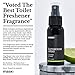 Mask Toilet Spray - Travel Size Bathroom Spray, Pack of 3, Bathroom Air Freshener, Bathroom Deodorizer - Frangipani & Spiced Pear Scent, 10.2 Fl Oz