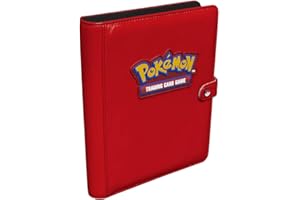 Ultra Pro | Pokemon Premium 4-Pocket Snap Binder - Red | Trading Card Accessory