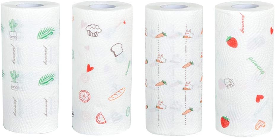 RROVE Disposable Dish Cloths Cleaning Towel Kitchen Rag Multi Wood Pulp Toilet Paper