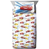 Jay Franco Cars 3 High Tech Twin 3 Piece Sheet Set, Red