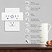 Mini Wi-Fi Smart Plug, 15A Wireless WiFi Smart Dual Outlet,2 in 1 Mini Socket Remote Control Works with Google Home,Alexa,Echo Dot (1)