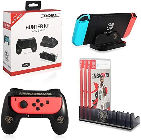 DOBE in Hunter Kit Charge Stand,Controller Grip and Storage