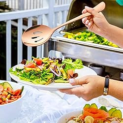 LIANYU 6-Piece Copper Serving Spoons, Copper