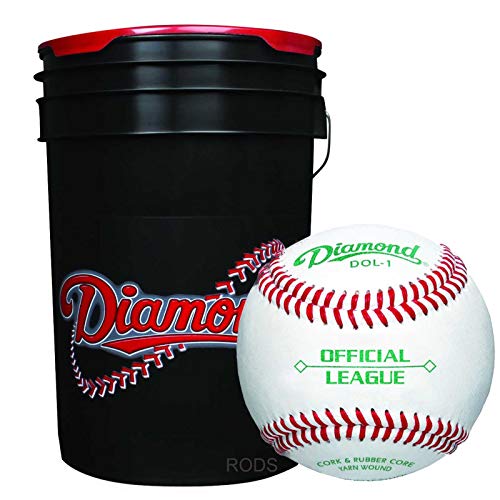 Diamond 6Gallon Ball Bucket with 30 Balls DOL1 OL Official League