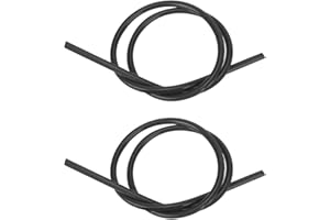 Ignition Wire Ignition Accessory 2 Pcs Ignition Wire 8mm Silicone Silicon Carbide Core Ignition Wire 1m Long (Black)