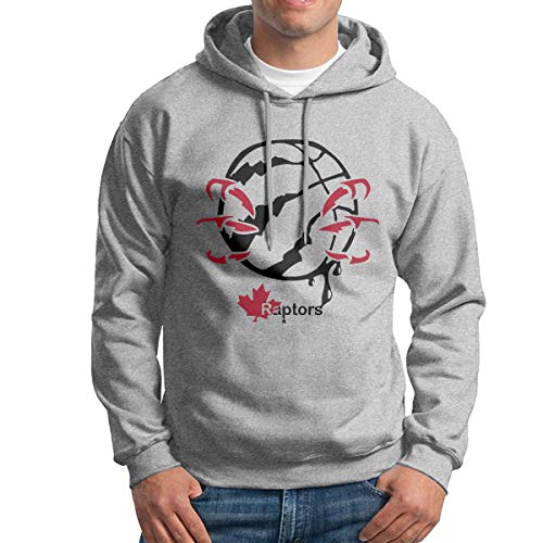 YILELE Canada Maple Map Raptors Dinosaur Player Men's Graphic Hoodie Hooded Sweatshirt