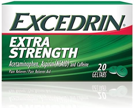 Excedrin Extra Strength Pain Relief Gel Tabs 20 count for Headache Relief by Excedrin