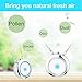 WOOLALA Personal Wearable Air Purifier Necklace/Mini Portable Air Freshner Ionizer/Negative Ion Generator/Low Noise for Adults Kids - Silver