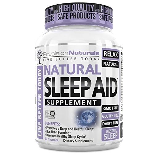 Sleep Aid W/Melatonin Non Habit Forming Natural Sleeping Supplement Pills 60 Capsules Chamomile Magnesium Valerian GABA Lemon Balm Extract Nighttime Herbal Formula Stress Anxiety Insomnia Relief Sleep Aid W/Melatonin Non Habit Forming Natural Sleeping Supplement Pills 60 Capsules Chamomile Magnesium Valerian GABA Lemon Balm Extract Nighttime Herbal Formula Stress Anxiety Insomnia Relief