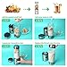 iFedio Portable Personal Smoothie Mini Mixer uicer Cup Rechargeable Electric Blender Lid Faster Travel Fruit, Shaking with Professional Single Service licuadora portátil Food-Grade - Amazon Vine
