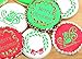 Designer Stencils Holiday Christmas Greetings Cake Stencils, Beige/semi-transparent