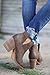 FISACE Womens Cute Cowboy Bootie Closed Toe Slip On Stacked Low Heel Western Ankle Boot