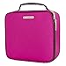SONGMICS 10.6 Inch Cosmetic Bags travel Makeup Train Case with Adjustable Dividers cosmetic cases with Hard Shell Exterior Storage Organizer Rose UMUC23PK, 1 Count (Pack of 1)