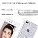 7 Plus Case, Caka 7 Plus Glitter Case Flowing Liquid Floating Luxury Bling Glitter Sparkle Case for 7 Plus 8 Plus (Pink Blue)