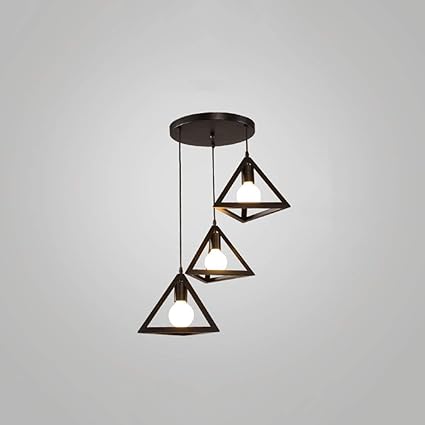 Amazon Com Chandelier Metal Retro Pendant Lamp E27 1 Light