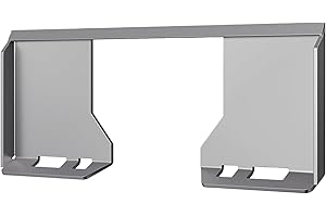 COZONY 3/8" Skid Steer Mount Plate, 7000 LBS, Rust-Proof Coating Steel Cut Out Skid Steer Attachment Plate Quick Tach, Compatible with Bobcat, Kubota Tractors