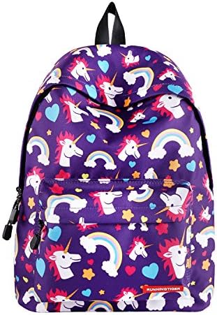 Lightweight 3D rainbow unicorn Bag Fantasy Backpack Rucksack for Teens Girls middle Pupils School Student Travel