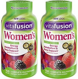 Vitafusion Women's Gummy Vitamins, 150 Count (2 Bottles)