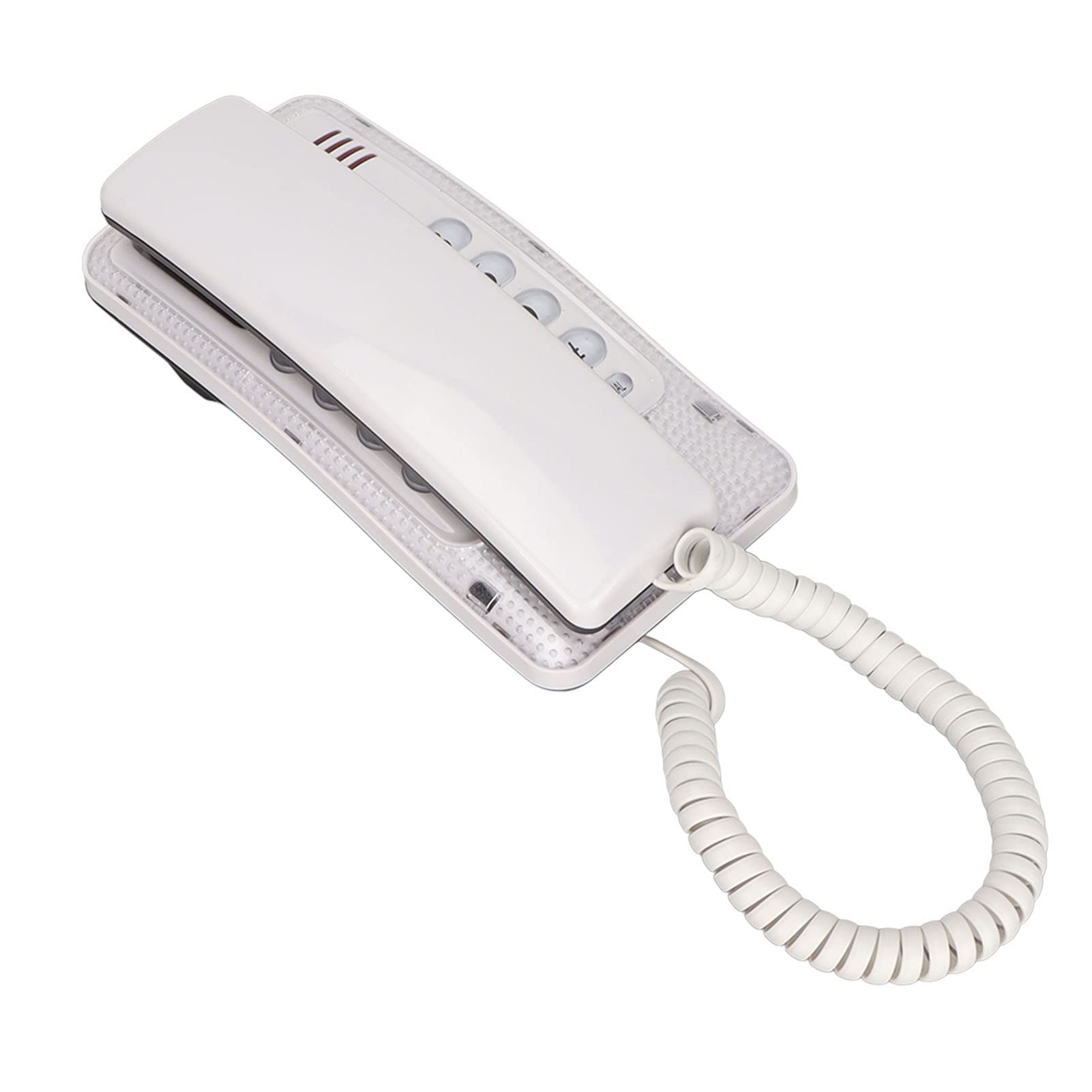 Corded phone, KXT-438 wall mounted home phone for hotel to office White 8.1 X 6.9 X 11.4in